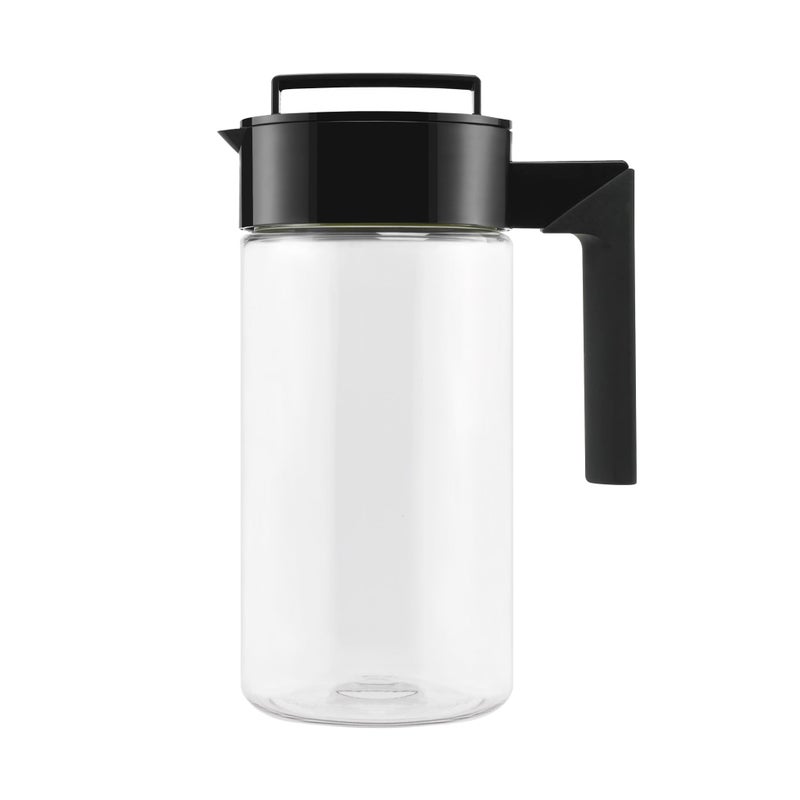 Takeya Airtight Pitcher - Everyday-Use Airtight Pitcher for Iced Tea & More - Clear Pitcher with Lid - Lightweight Kitchen Essential - Spill-Proof & Durable Kitchenware - 1 Quart, Black - Image 1